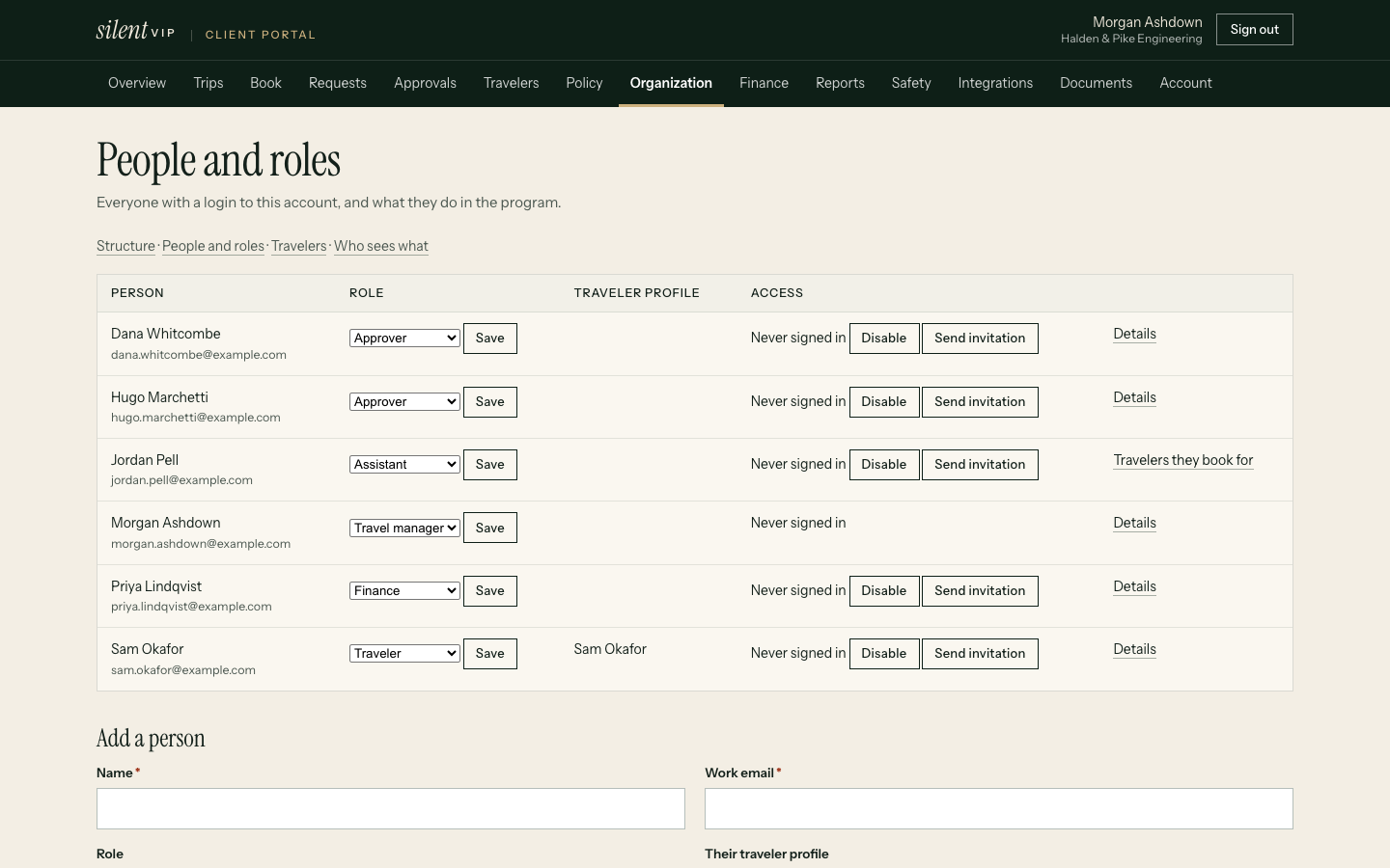 Setting an approver delegate for a date range